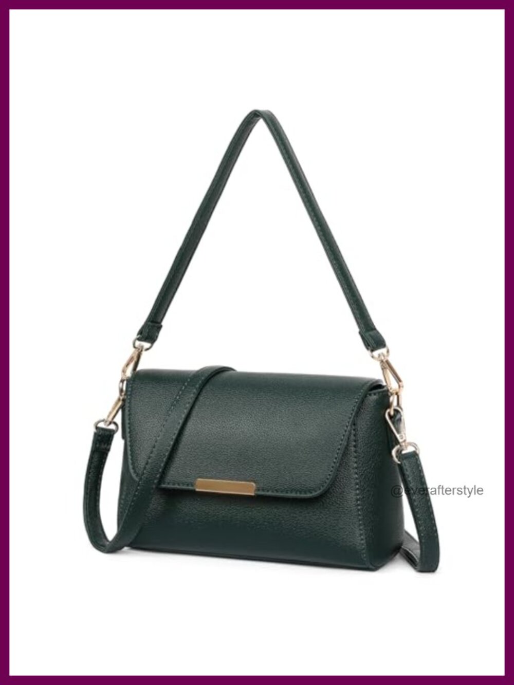 Small Crossbody Bag PU Leather Purse Adjustable Strap Shoulder Handbag
